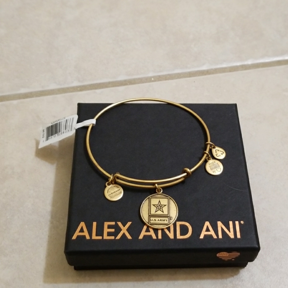Alex and Ani Army braclet